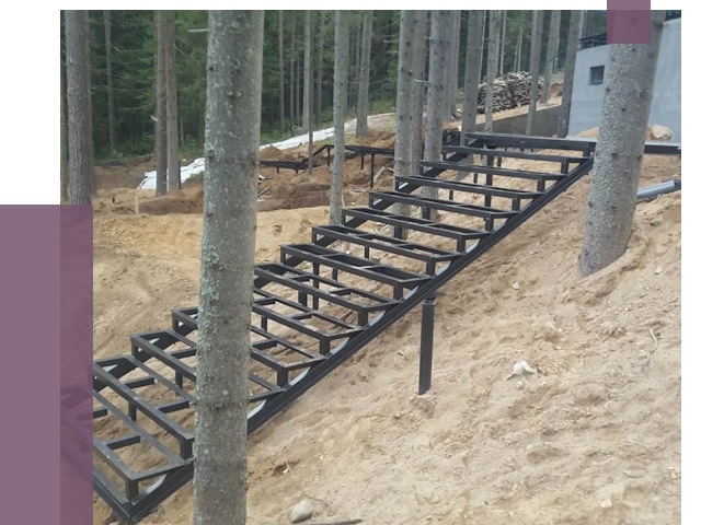 Монтаж металлических лестниц в Пушкине от 14333 руб. 