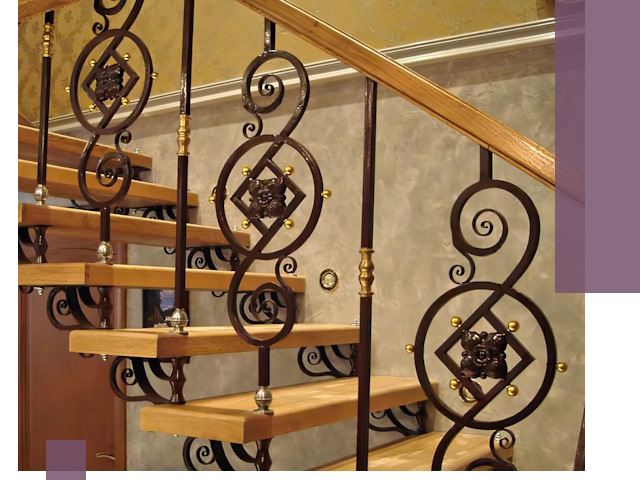 Изготовление кованых лестниц под ключ в Пушкине