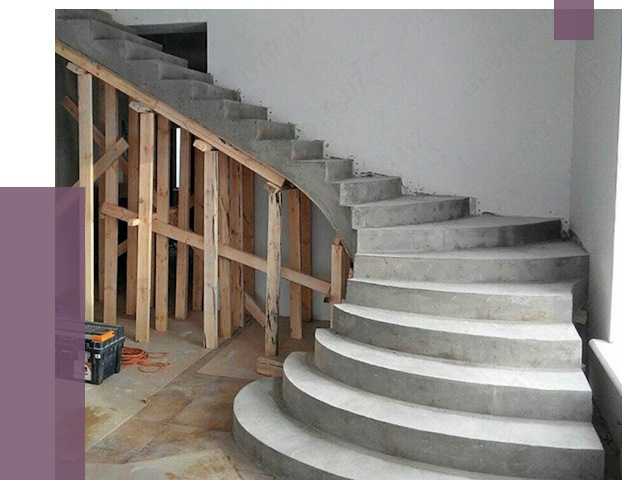 Изготовление бетонных лестниц под ключ в Пушкине от 21093 руб. | ПРОЛЁТ-Пшн