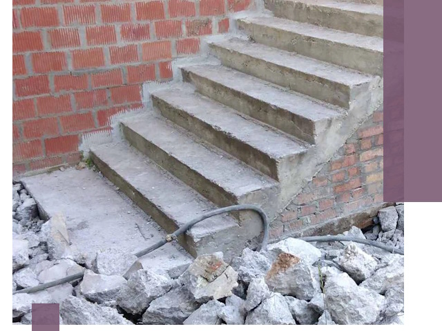 Демонтаж бетонных лестниц в Пушкине: быстро и безопасно