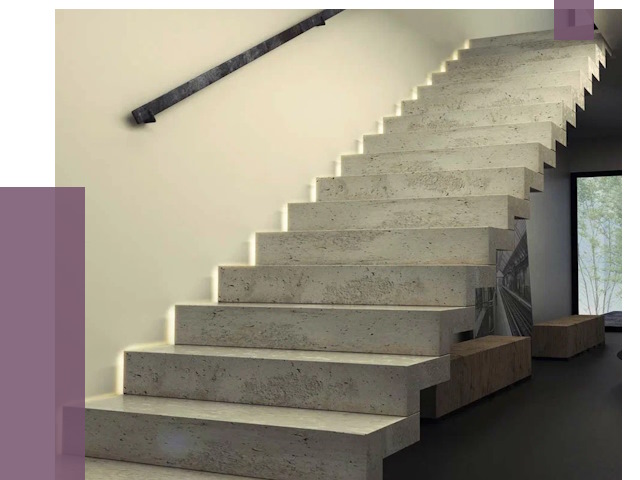 Облицовка бетонных лестниц в Пушкине от 4868 руб/м2 