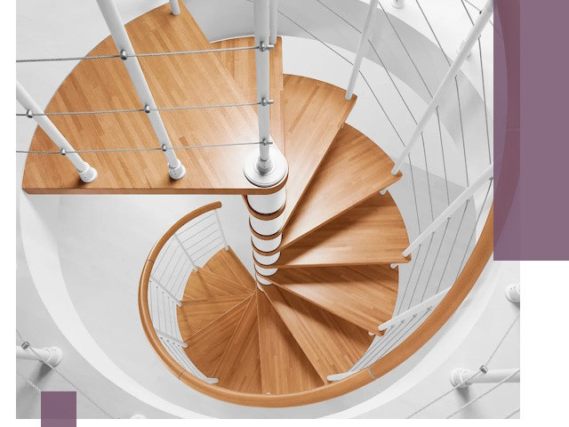 Изготовление винтовых лестниц под ключ в Пушкине