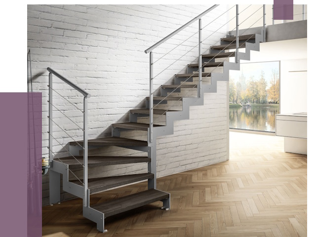 Г-образные лестницы под ключ в Пушкине от 39212 руб. | ПРОЛЁТ-Пшн