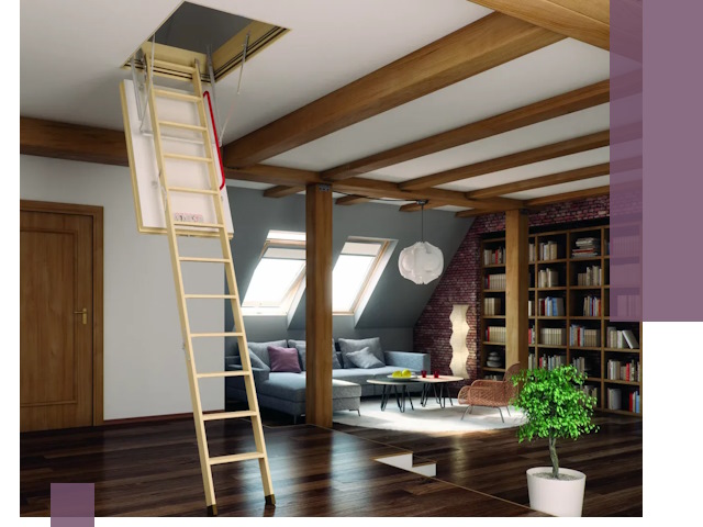 Чердачные лестницы под ключ в Пушкине: изготовление и монтаж