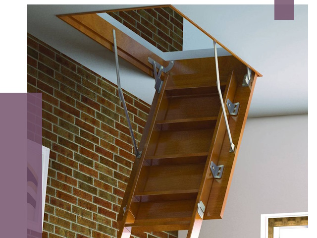 Установка чердачной лестницы в Пушкине от 8275 руб. | ПРОЛЁТ-Пшн