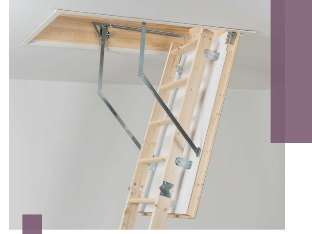 Установка чердачной лестницы под ключ в Пушкине