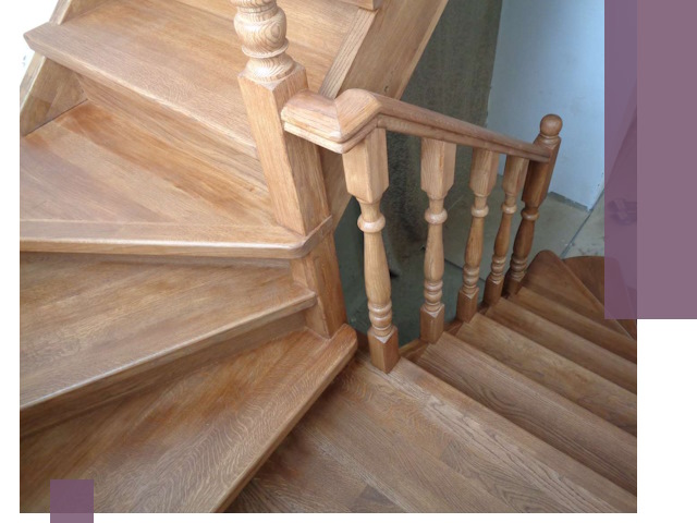 Дубовые лестницы под ключ в Пушкине: изготовление и монтаж