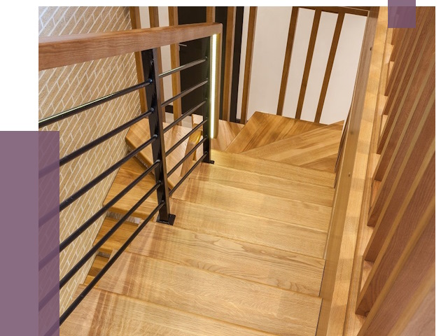 Лестницы из ясеня в Пушкине под ключ от 10601 руб. 