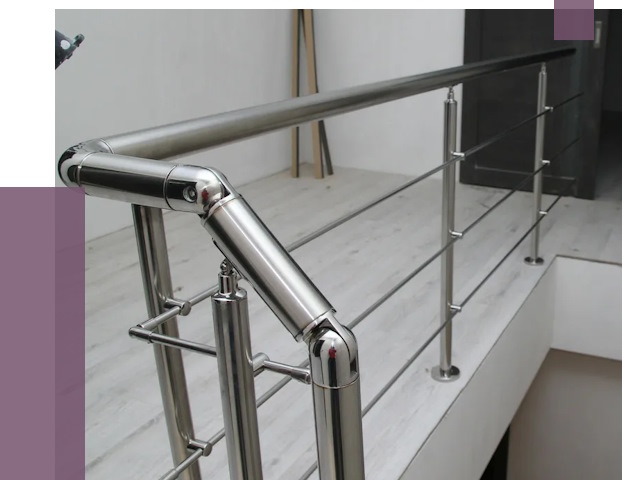 Перила из нержавеющей стали в Пушкине от 9519 руб. под ключ | ПРОЛЁТ-Пшн