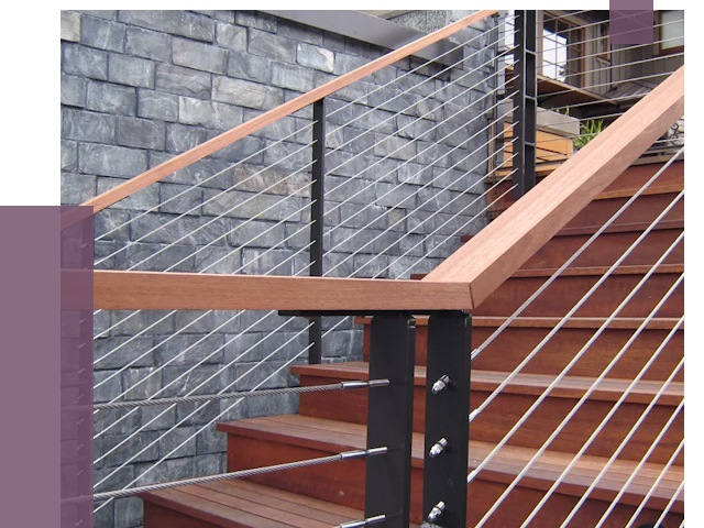 Тросовые перила под ключ в Пушкине от 8221 руб. 