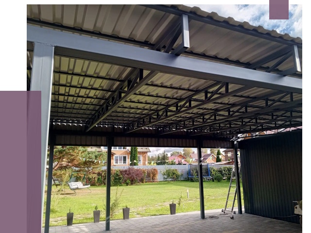 Монтаж навесов в Пушкине от 7788 руб. — установка навеса | ПРОЛЁТ-Пшн