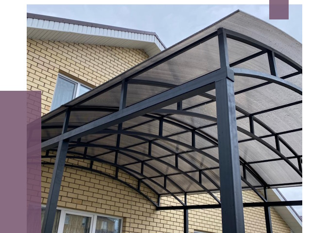 Монтаж козырьков в Пушкине от 12169 руб. | ПРОЛЁТ-Пшн