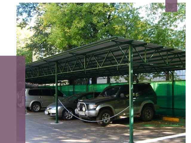 Навесы для парковки в Пушкине от 84913 руб. заказать | ПРОЛЁТ-Пшн