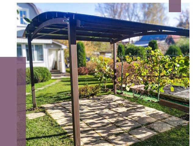 Навесы для дачи в Пушкине от 13467 руб. под ключ — ПРОЛЁТ-Пшн