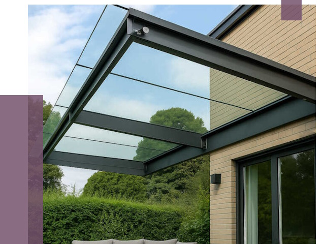 Стеклянные навесы и козырьки в Пушкине от 12980 руб.