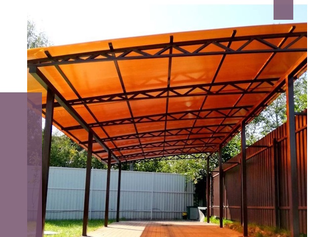 Односкатные навесы под ключ в Пушкине от 13900 руб. 