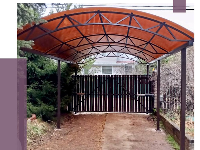 Арочные навесы в Пушкине от 13467 руб. — изготовление и монтаж | ПРОЛЁТ-Пшн