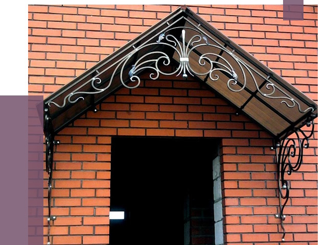 Металлические козырьки в Пушкине от 11304 руб. 