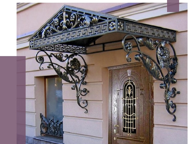 Кованые козырьки в Пушкине под ключ от 13467 руб. — ПРОЛЁТ