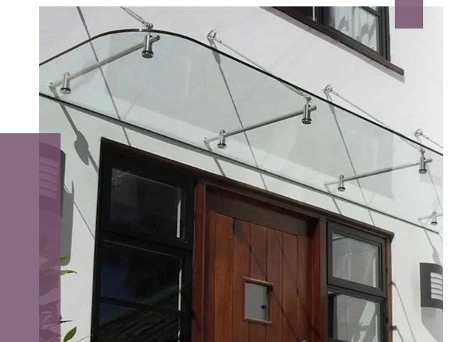 Стеклянные козырьки в Пушкине от 20011 руб. | ПРОЛЁТ-Пшн