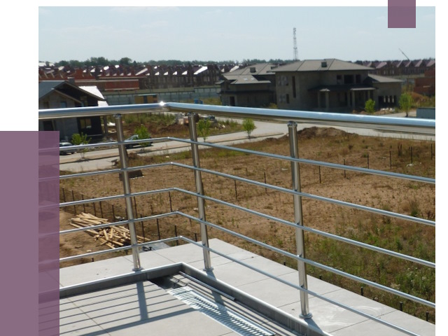 Парапеты из нержавеющей стали в Пушкине от 8437 руб. за м² | ПРОЛЁТ-Пшн