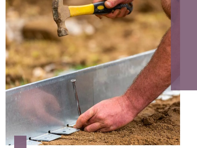 Монтаж металлических бордюров в Пушкине быстро и качественно