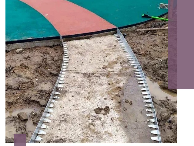 Металлические бордюры для дорожек в Пушкине — монтаж и изготовление