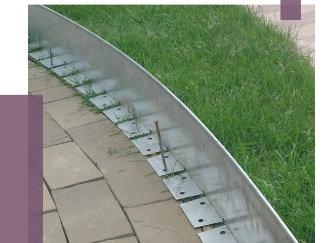 Металлические бордюры для тротуаров в Пушкине от 9194 руб.